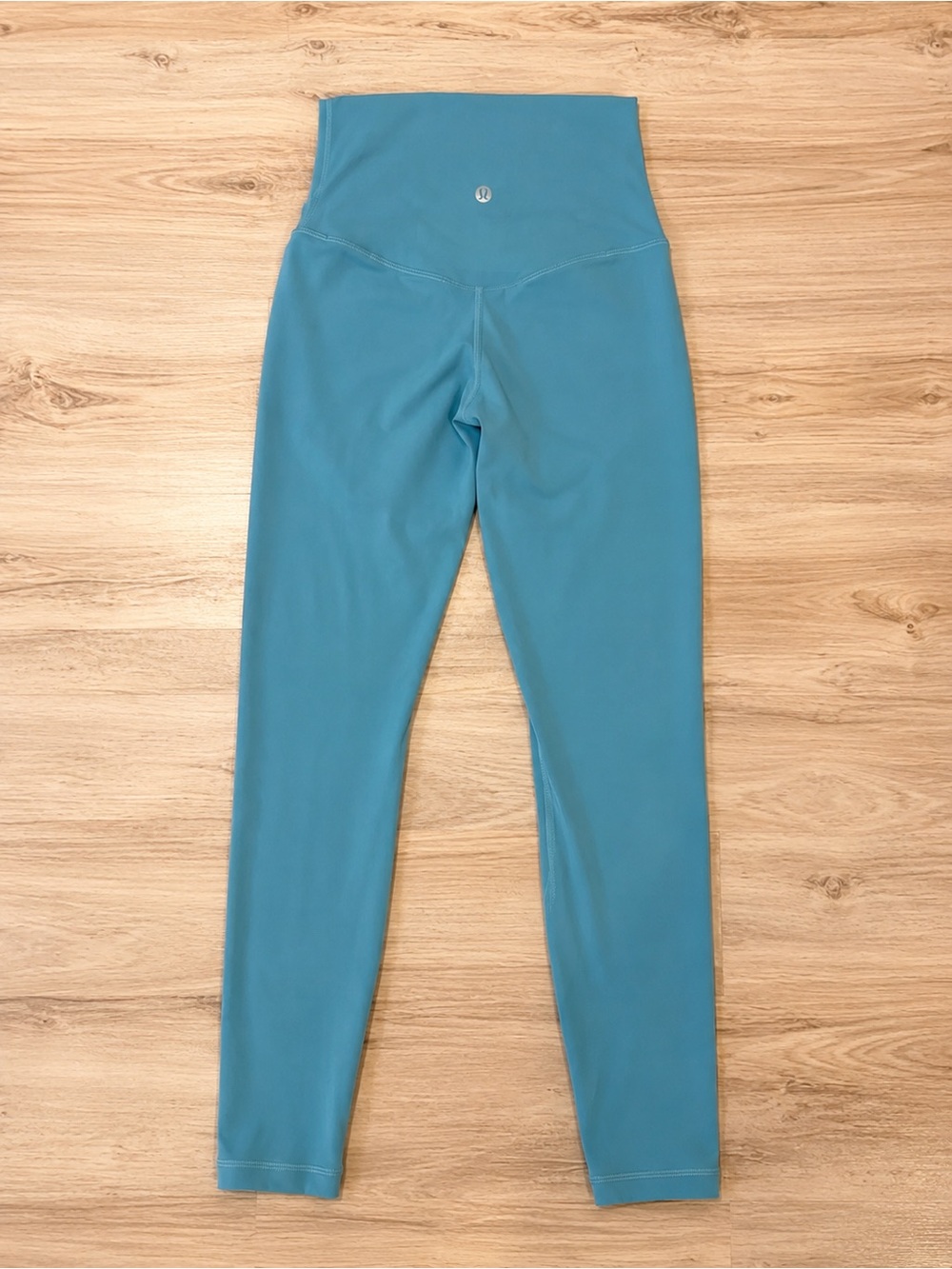 Lululemon Aqua High-Rise Leggings Wunder Train like New Blue